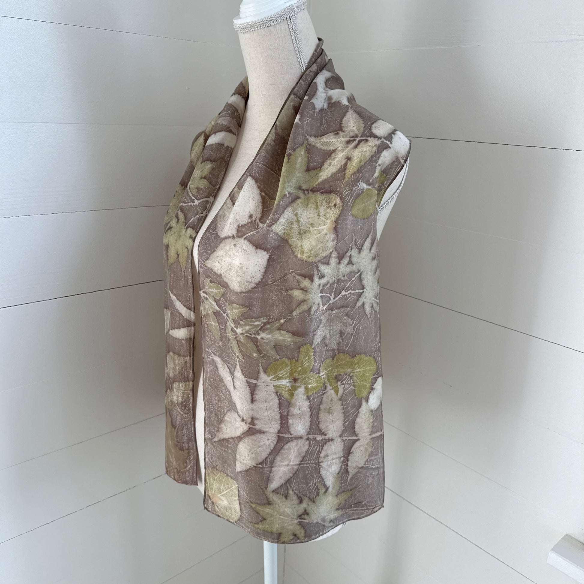 Silk Scarf | "Marjorie" Dark Walnut Scarf 1818 Farms