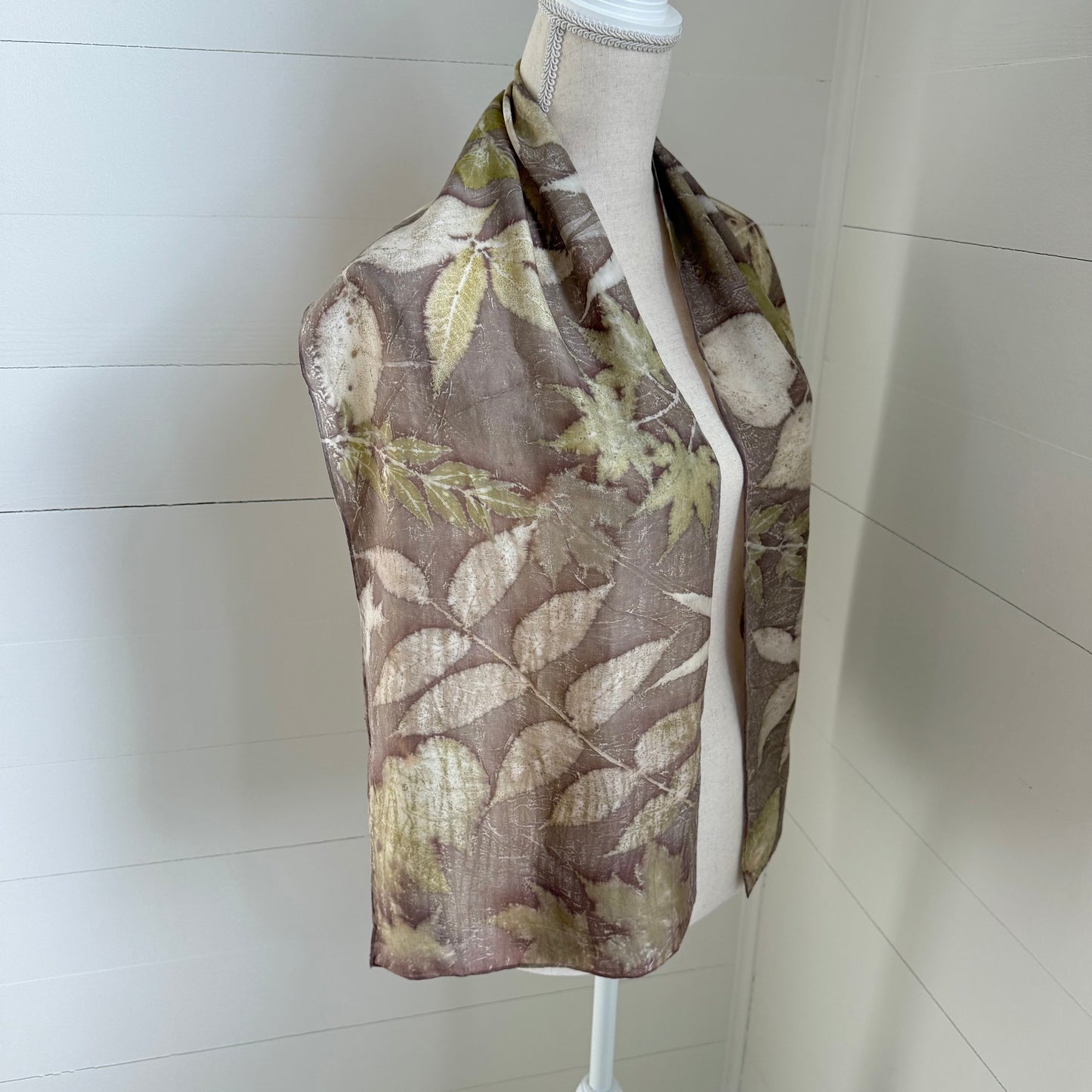 Silk Scarf | "Marjorie" Dark Walnut Scarf 1818 Farms