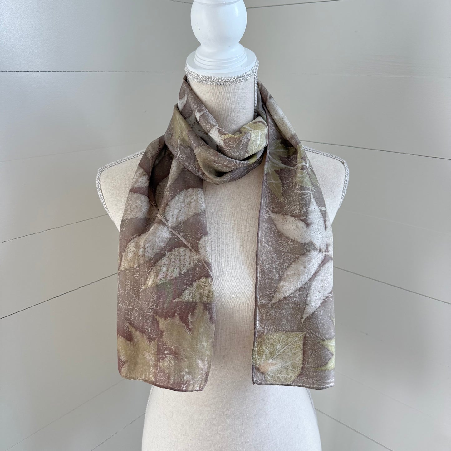 Silk Scarf | "Marjorie" Dark Walnut Scarf 1818 Farms