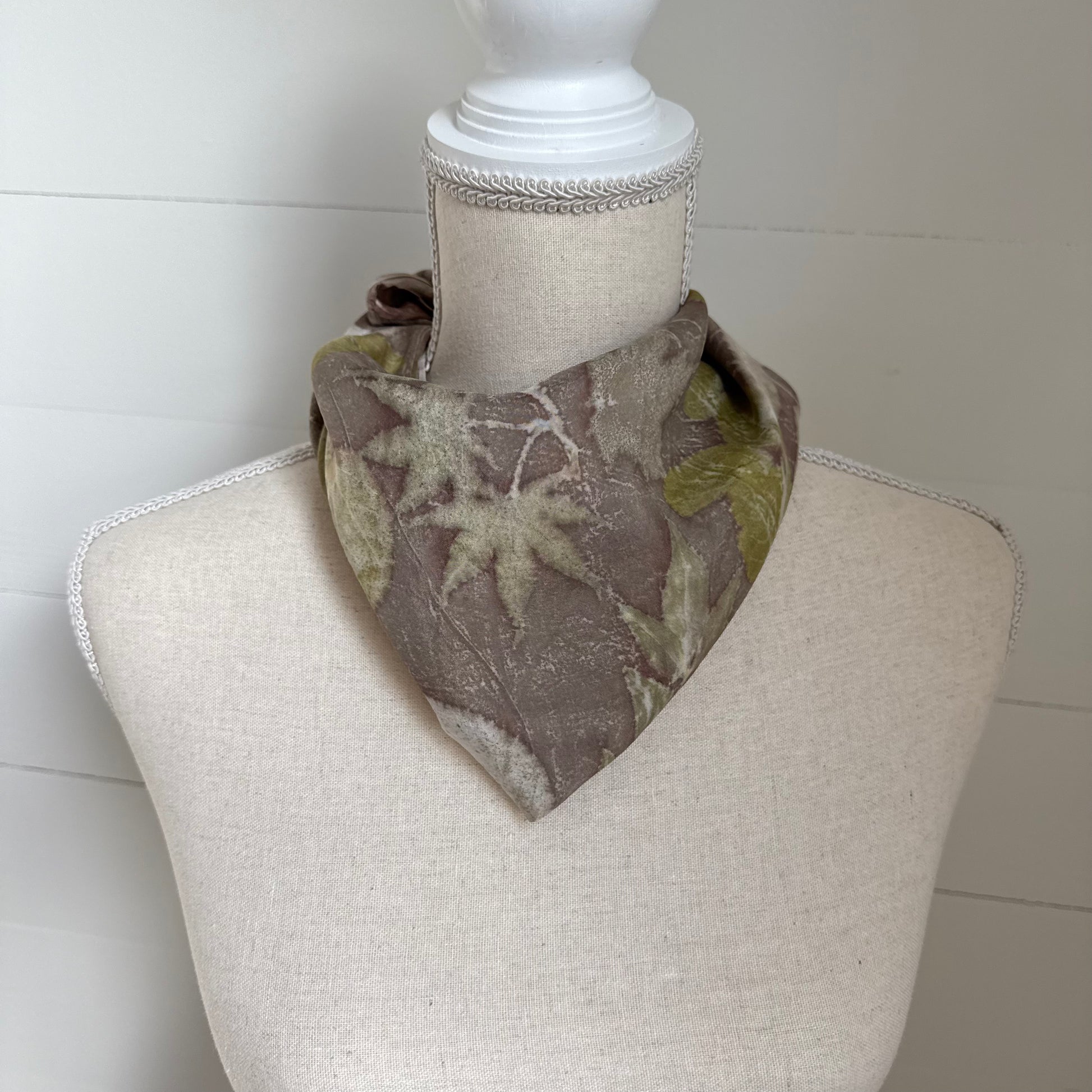 Silk Scarf | "Marjorie" Dark Walnut Scarf 1818 Farms