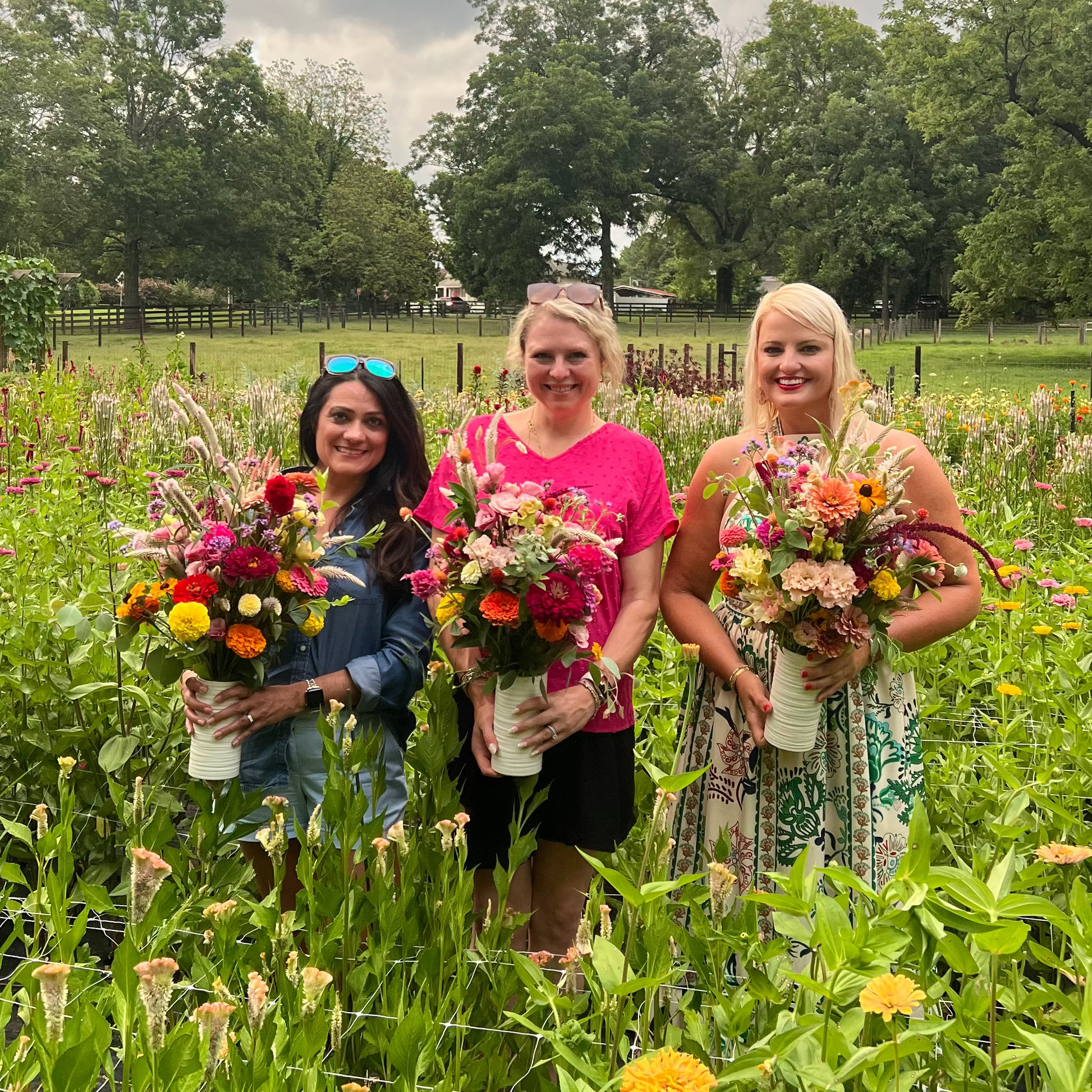 Bloom Stroll and Bouquet Workshop Classes & Events 1818 Farms