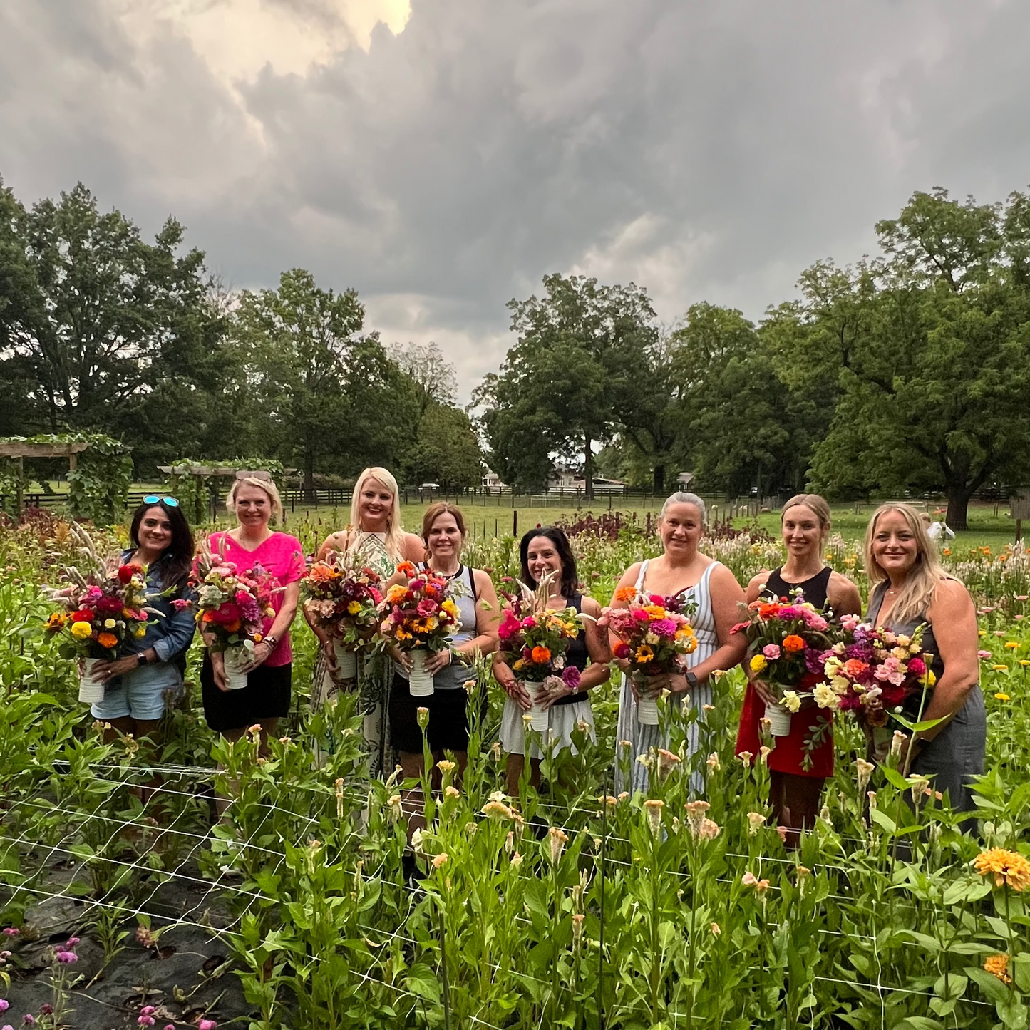 Bloom Stroll and Bouquet Workshop Classes & Events 1818 Farms
