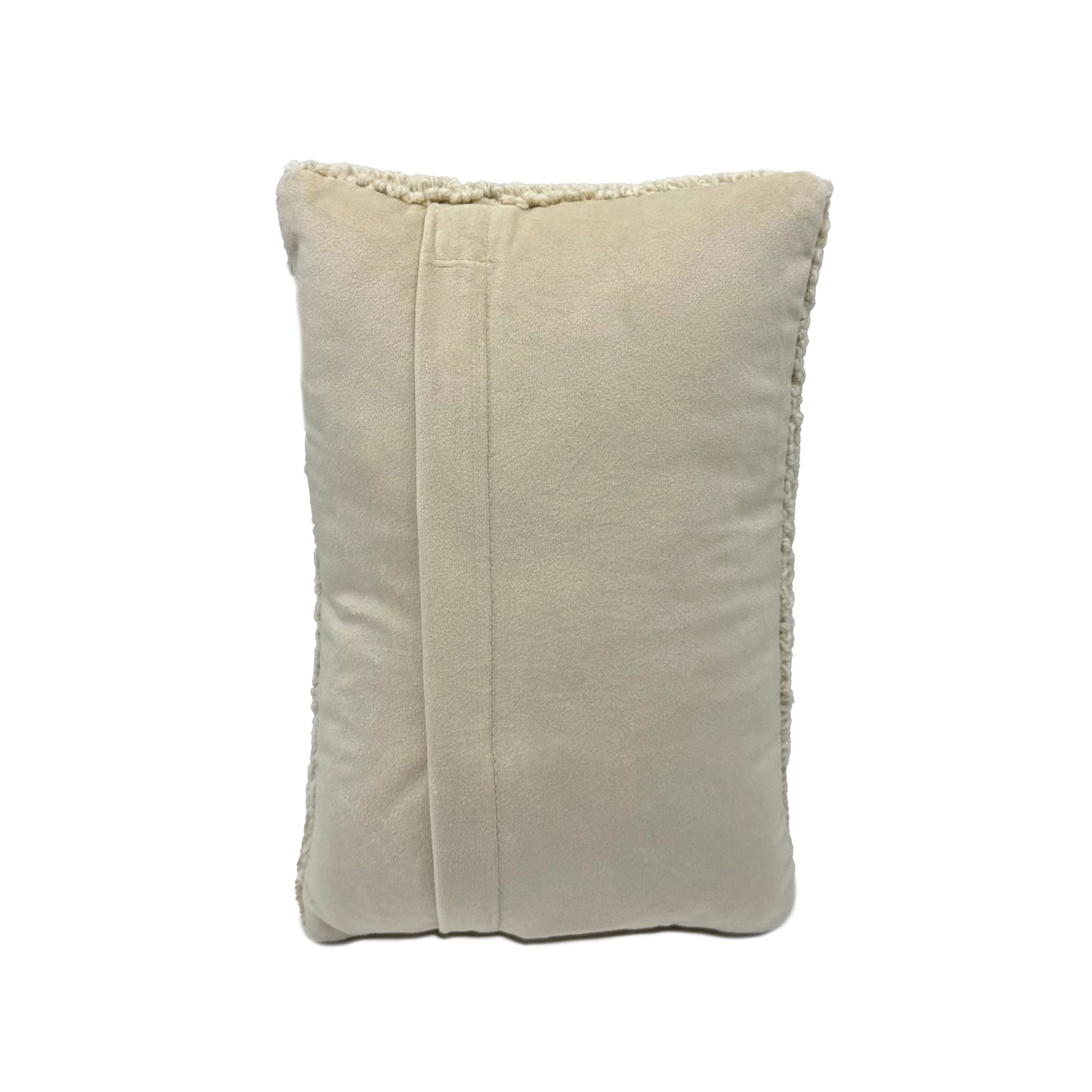 Single Blue Hydrangea Wool Hooked Pillow Pillow 1818 Farms