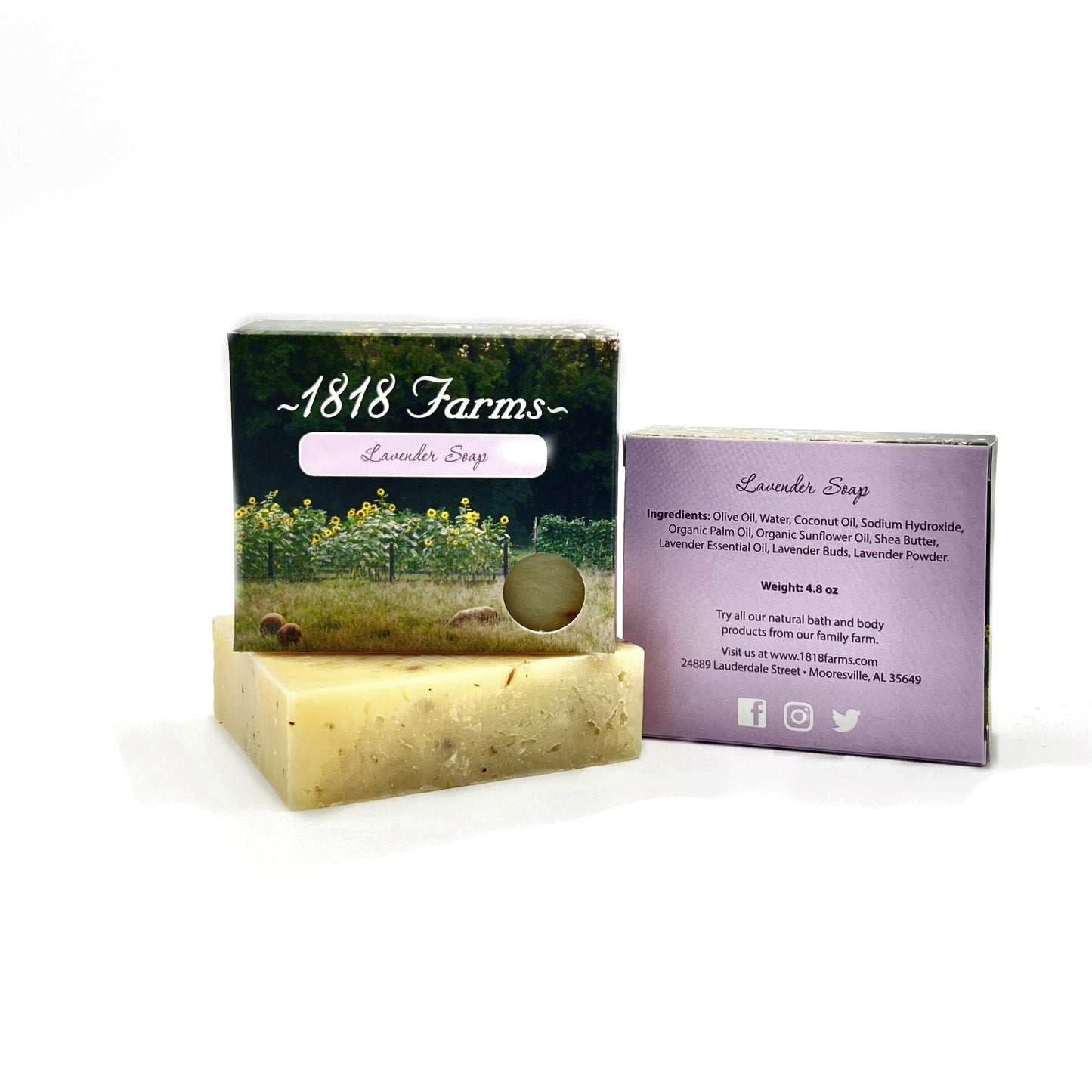 Hand Crafted Soap Soap 1818 Farms Lavender  