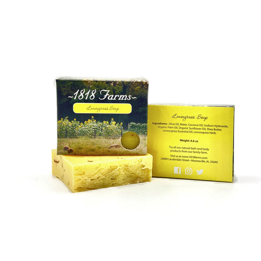 Hand Crafted Soap | Lemongrass Soap 1818 Farms