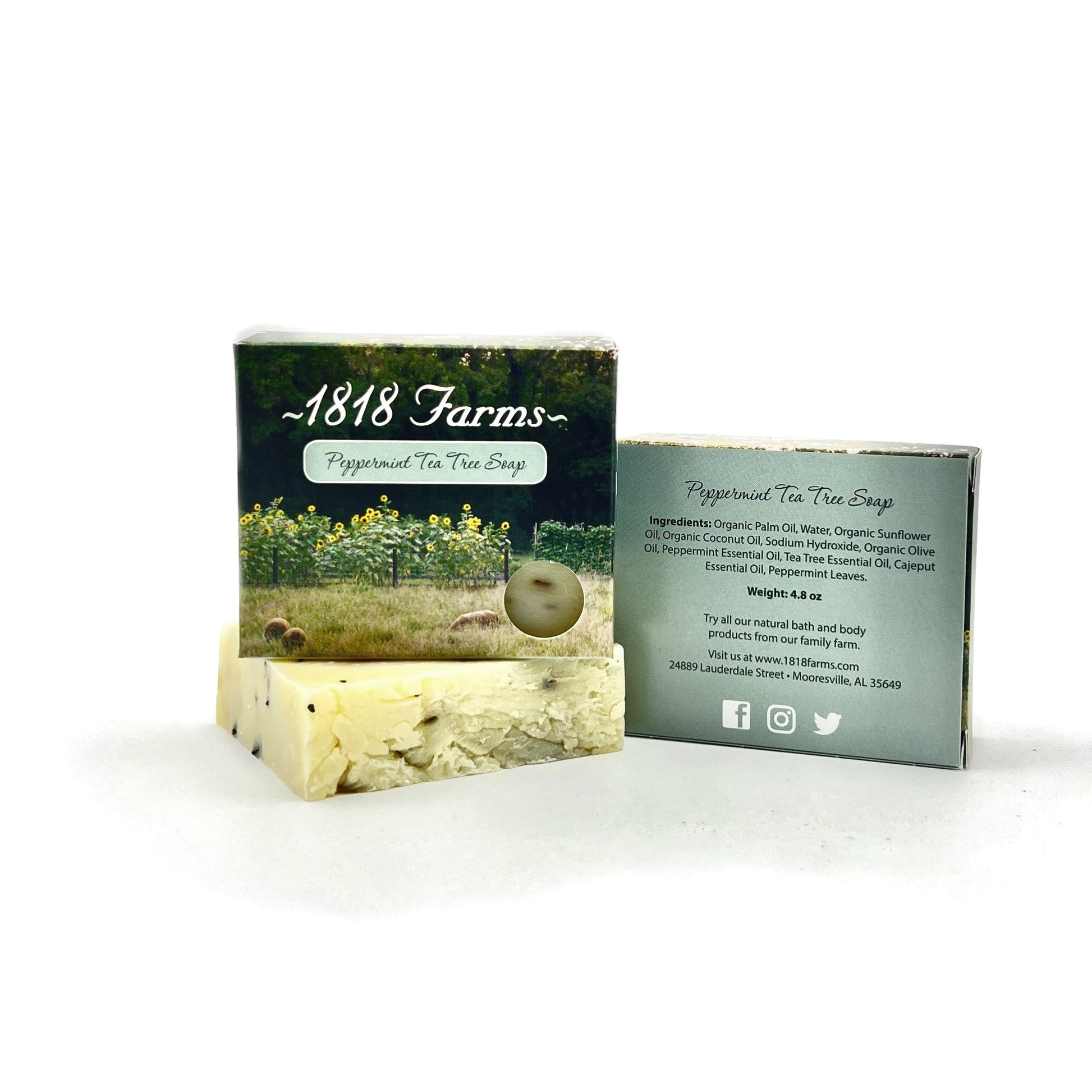 Hand Crafted Soap Soap 1818 Farms Peppermint Tea Tree  