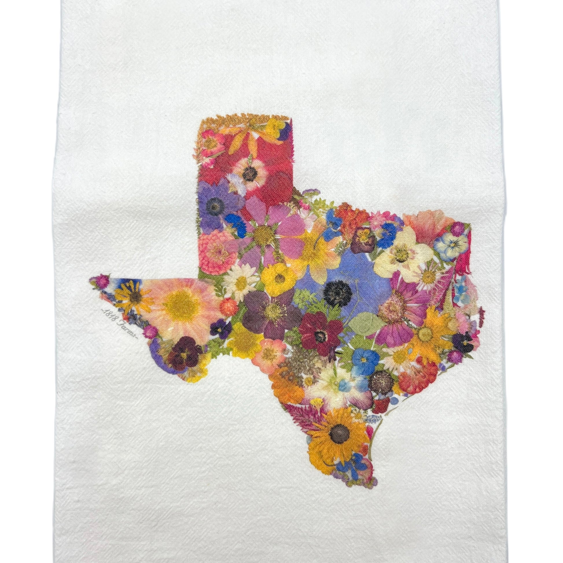 Texas Themed Flour Sack Towel  - "Where I Bloom" Collection Towel 1818 Farms   