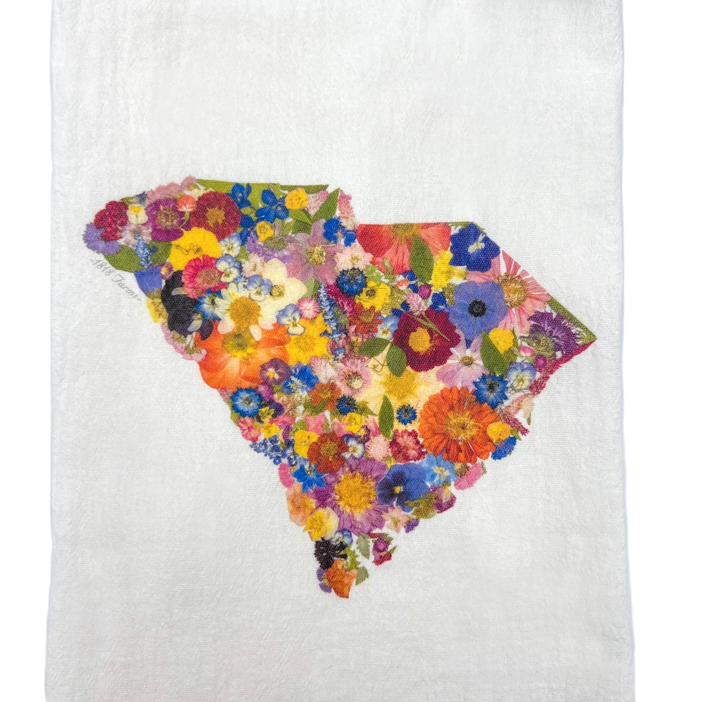 South Carolina Themed Flour Sack Towel  - "Where I Bloom" Collection Towel 1818 Farms   