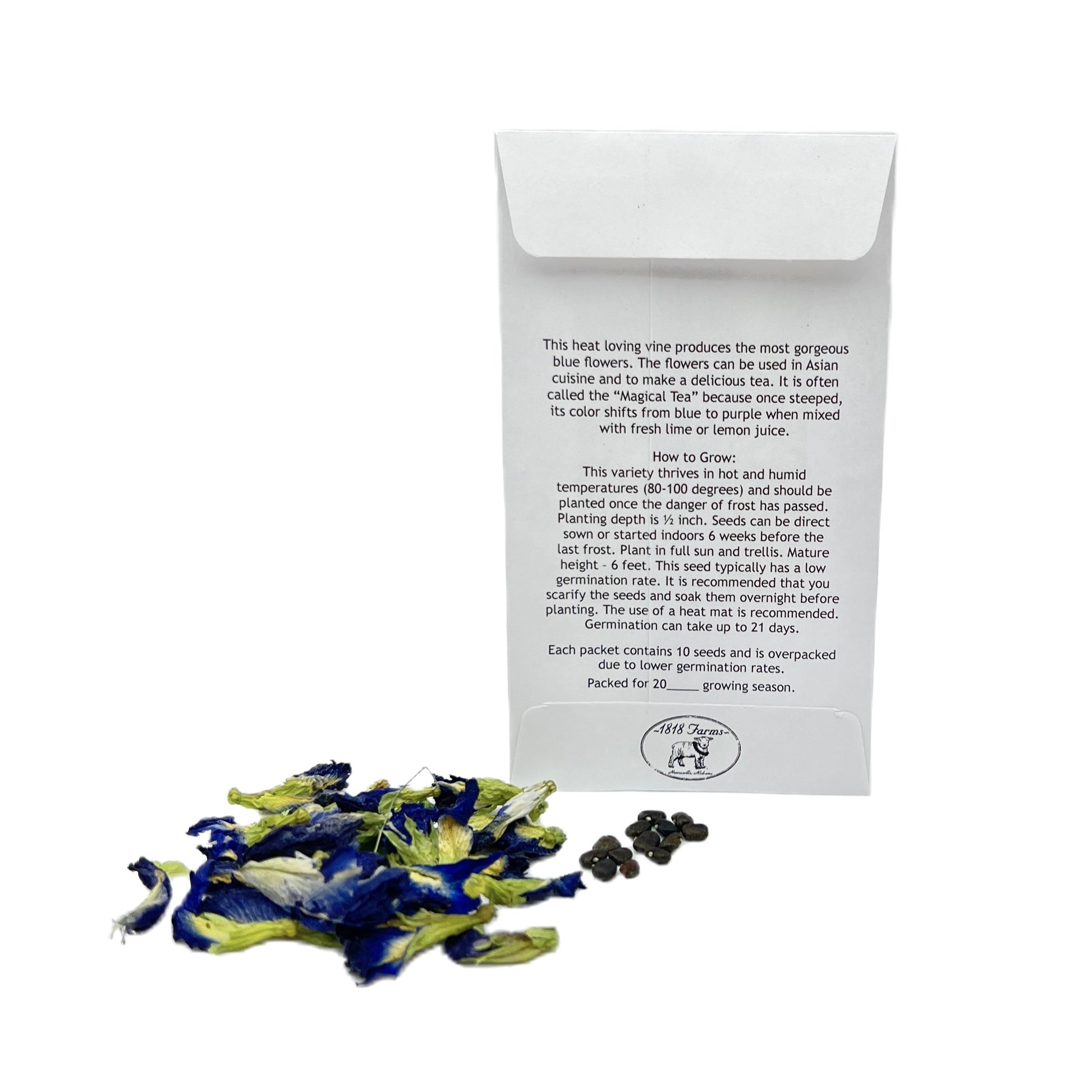 butterfly pea flower seeds for sale Butterfly Pea Seeds from 1818 Farms