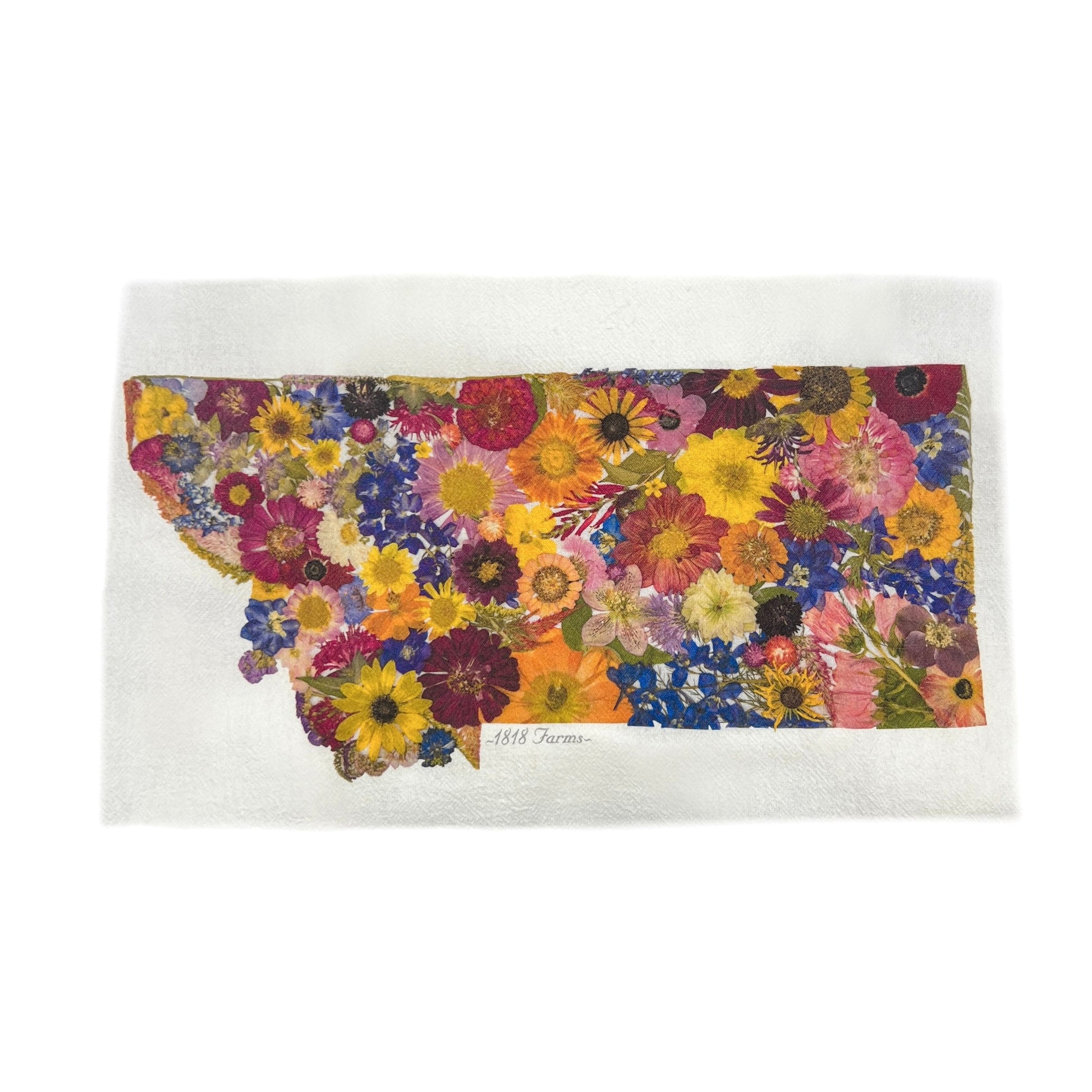 Montana Themed Flour Sack Towel  - "Where I Bloom" Collection Towel 1818 Farms   