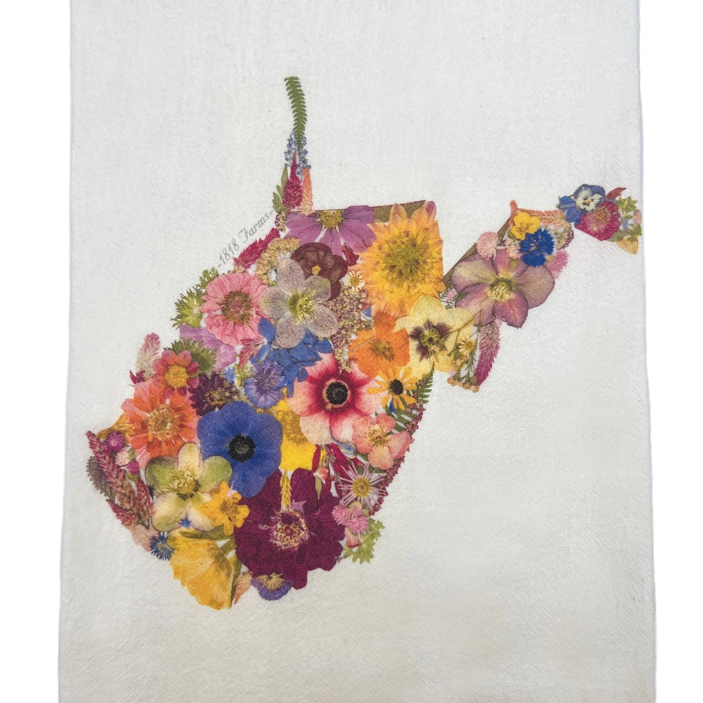 State Themed Giclée Print 8" x "10 - "Where I Bloom" Collection Giclee Art Print 1818 Farms West Virginia  