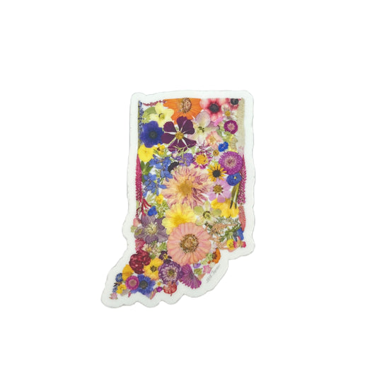 Indiana Themed Vinyl Sticker  - "Where I Bloom" Collection Vinyl Sticker 1818 Farms   