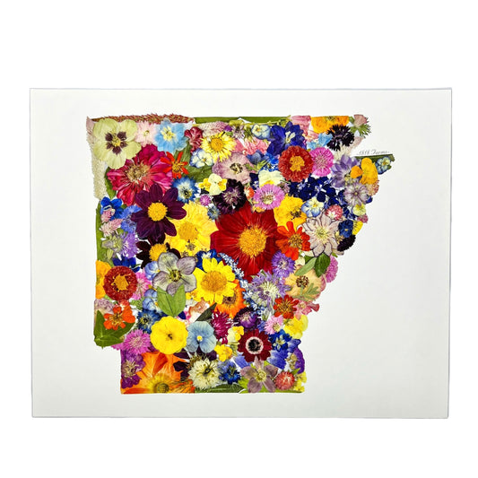State Themed Giclée Print  - "Where I Bloom" Collection Giclee Art Print 1818 Farms 8"x10" Arkansas 