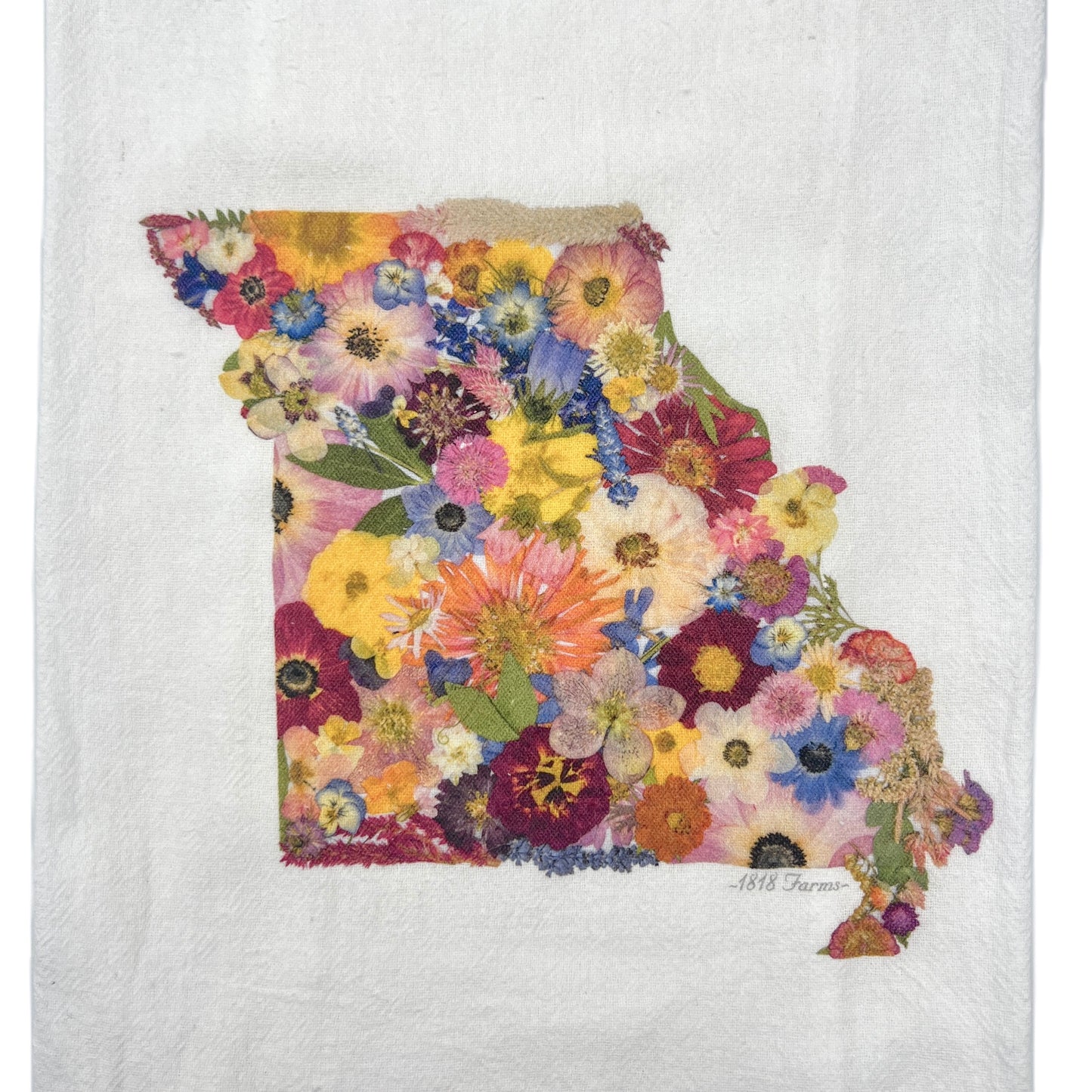 Missouri Themed Flour Sack Towel  - "Where I Bloom" Collection Towel 1818 Farms   