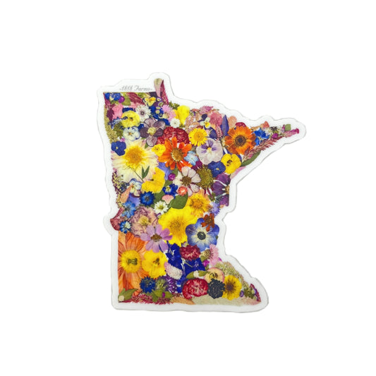 Minnesota Themed Vinyl Sticker  - "Where I Bloom" Collection Vinyl Sticker 1818 Farms   