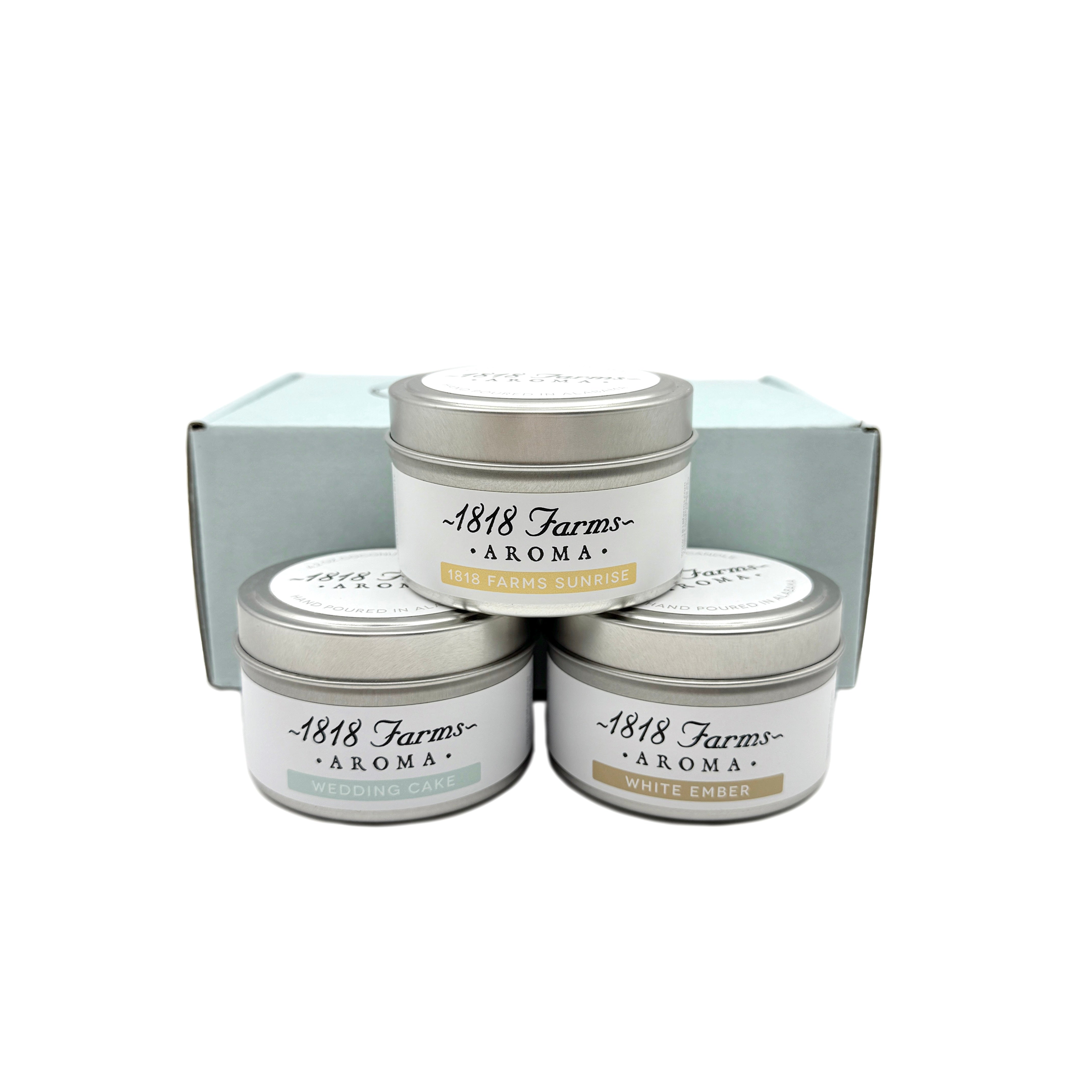 1818 Farms Candle Sampler Gift Box | 3 Tins