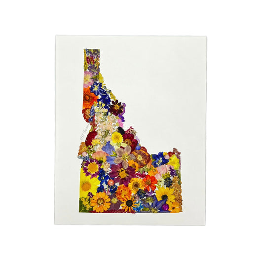 State Themed Giclée Print 8" x "10 - "Where I Bloom" Collection Giclee Art Print 1818 Farms Idaho  