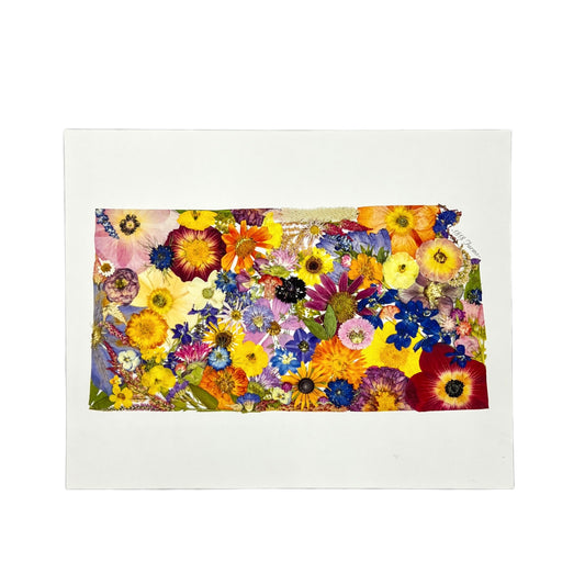 State Themed Giclée Print 8" x "10 - "Where I Bloom" Collection Giclee Art Print 1818 Farms Kansas  