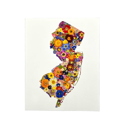 State Themed Giclée Print 8" x "10 - "Where I Bloom" Collection Giclee Art Print 1818 Farms New Jersey  