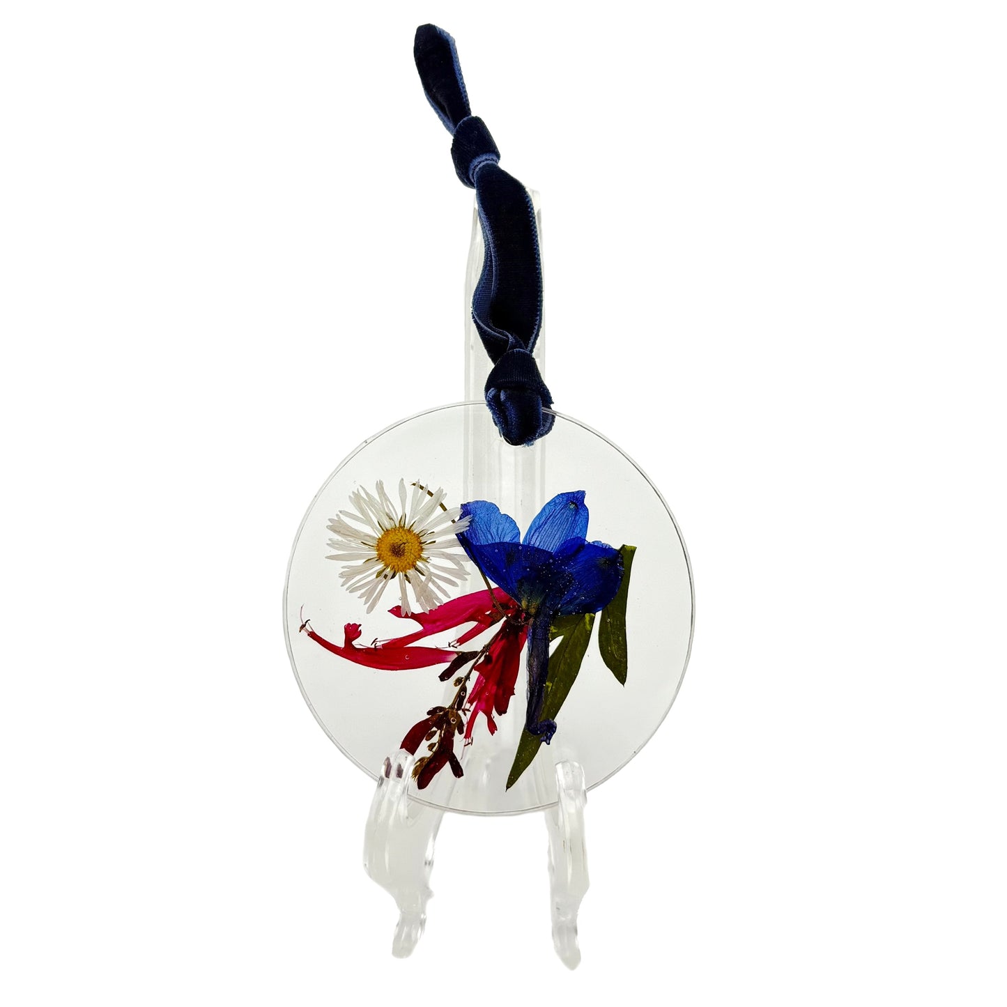 Limited Edition Patriotic Pressed Flower Ornament Gift Basket 1818 Farms