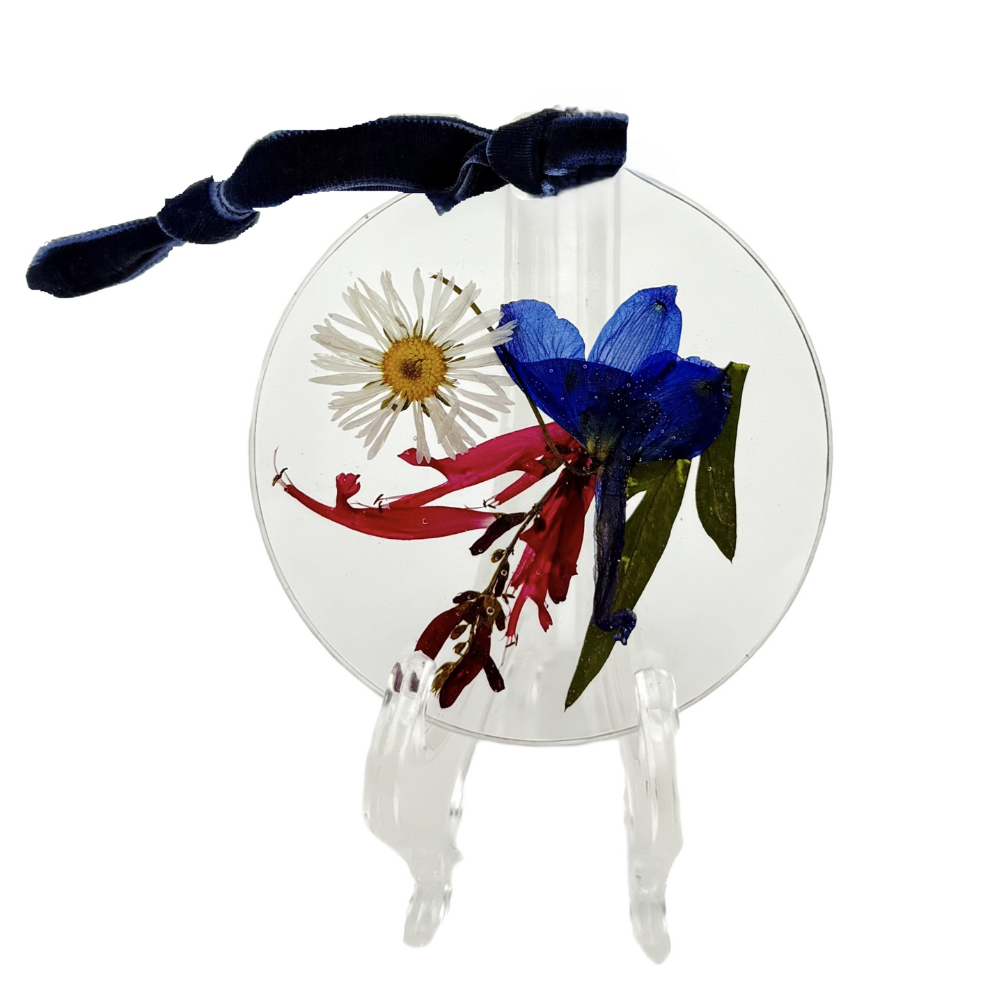Limited Edition Patriotic Pressed Flower Ornament Gift Basket 1818 Farms