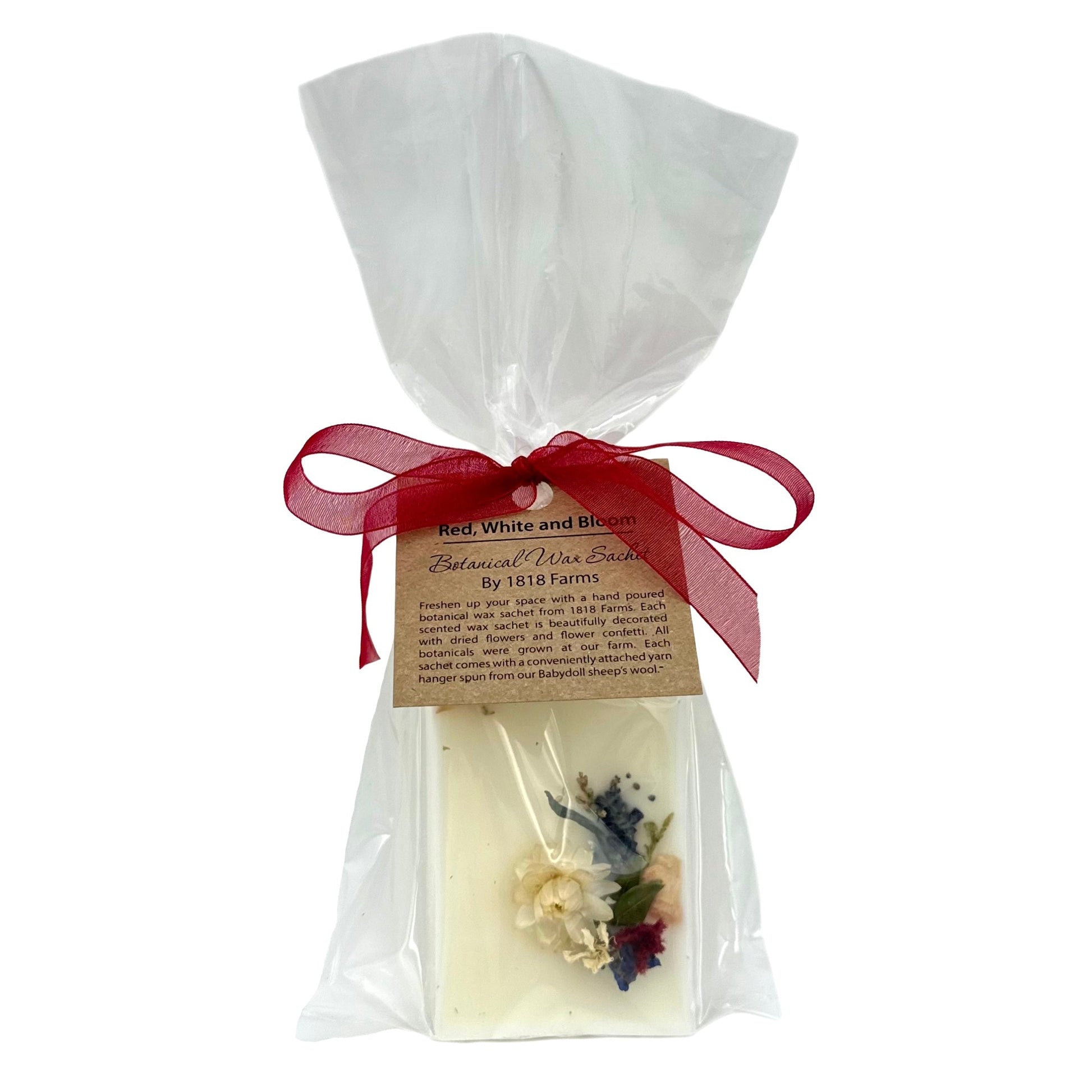 Limited Edition "Red, White and Bloom" Botanical Wax Sachet Sachet 1818 Farms