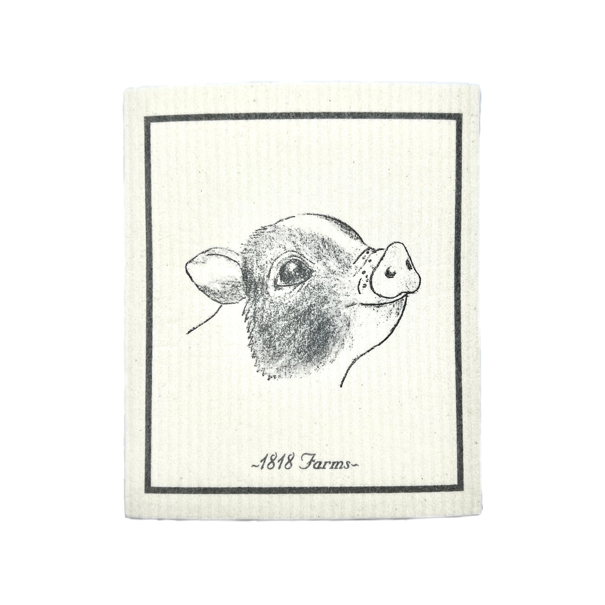 Swedish Dishcloth Towel 1818 Farms Clover the Pig  