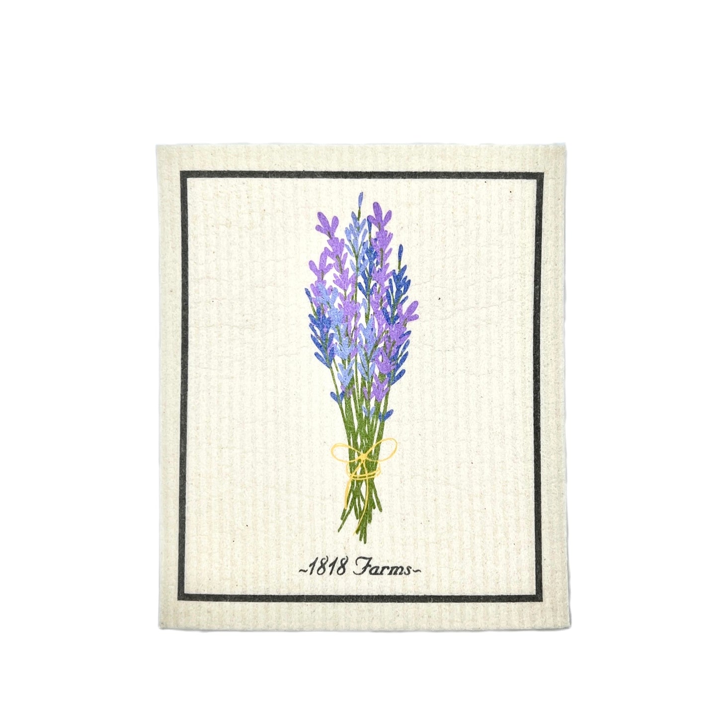 Swedish Dishcloth Towel 1818 Farms Lavender Flowers  