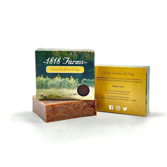 Hand Crafted Soap | Sweet Sandalwood Soap 1818 Farms