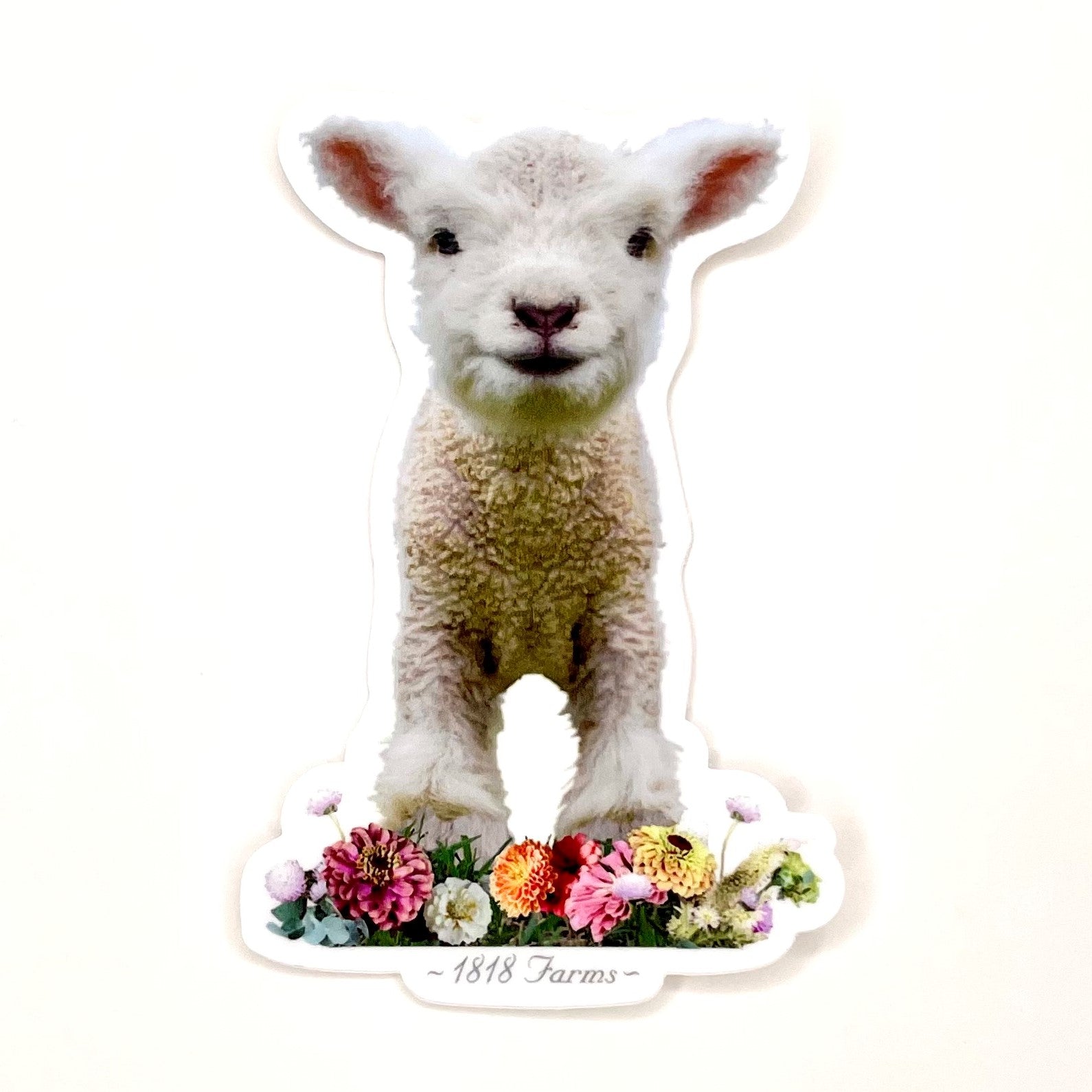 Sticker - Lamb with Flowers  1818 Farms   