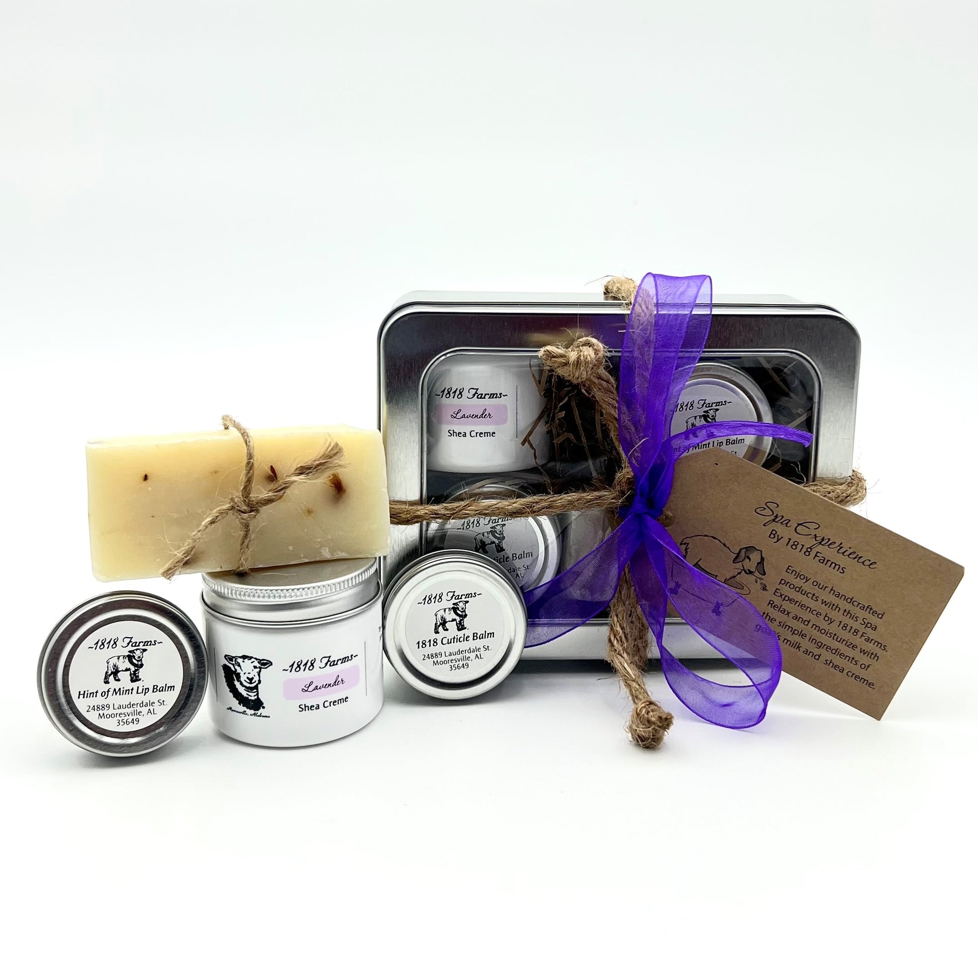 Spa Experience by 1818 Farms - Head to Toe Gift Basket 1818 Farms Lavender  