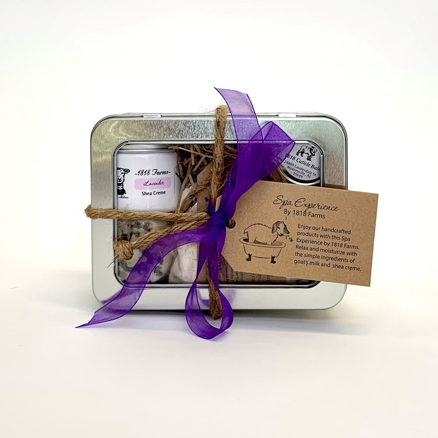 Spa Experience by 1818 Farms - Lavender Gift Basket 1818 Farms   