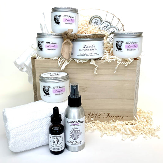 Spa Experience Gift Box for Four Gift Basket 1818 Farms   