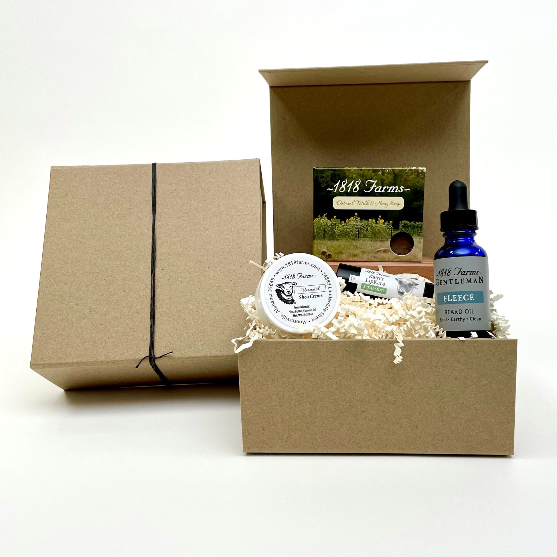 Thinking of You Gift Box (for Him) Gift Basket 1818 Farms Beard  