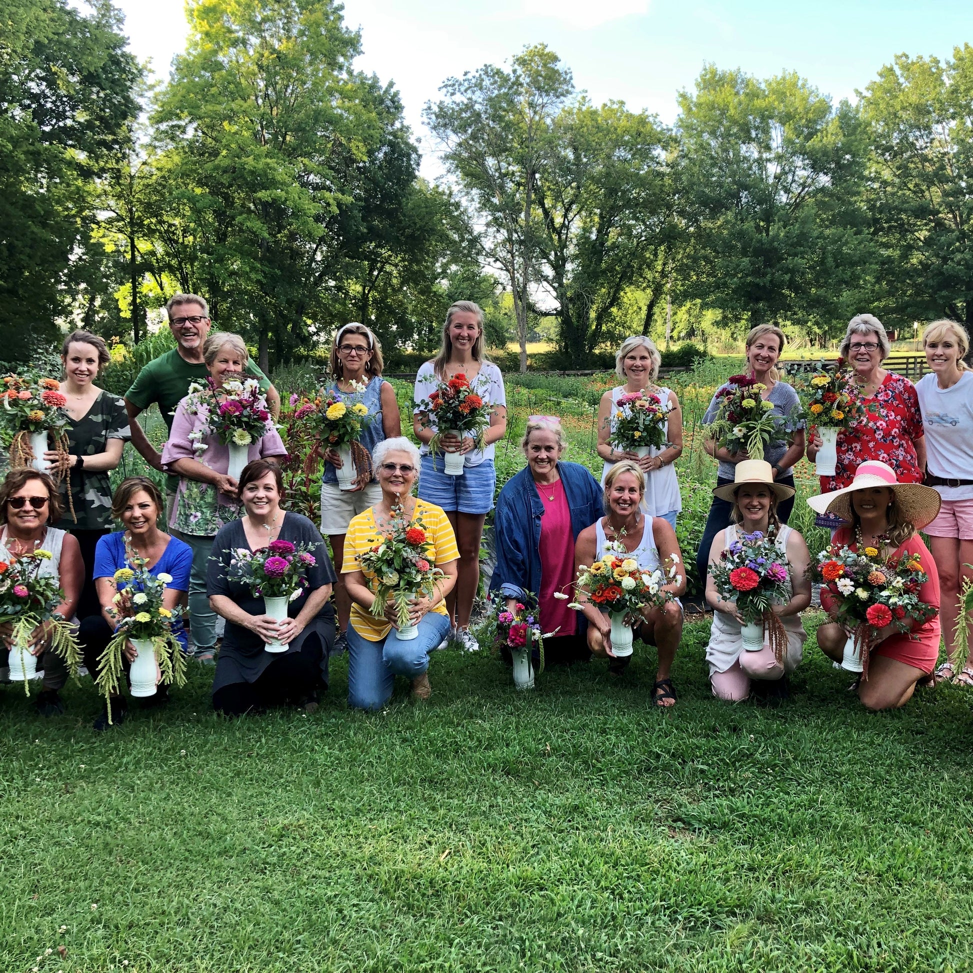 Bloom Stroll and Bouquet Workshop Classes & Events 1818 Farms   