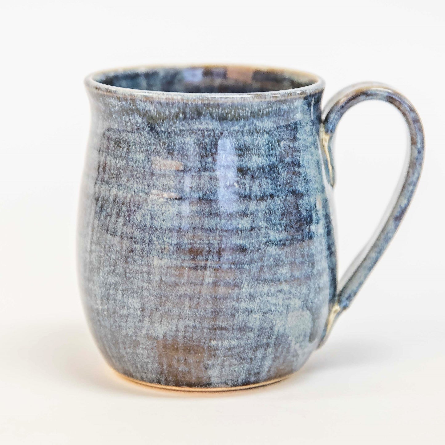 Coffee Mug Pottery 1818 Farms Denim Blue/Tan  